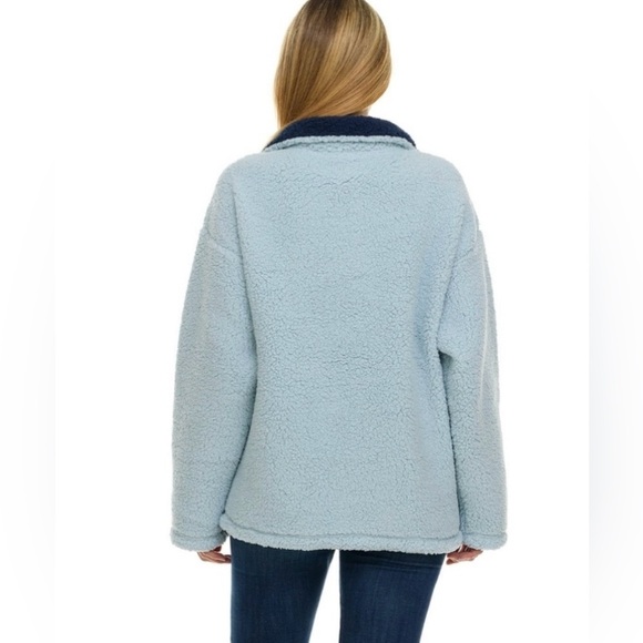 FREEZE Womens Disney Character Winter Sherpa Pullover, Quarter Zip Embroidered - Picture 2 of 4